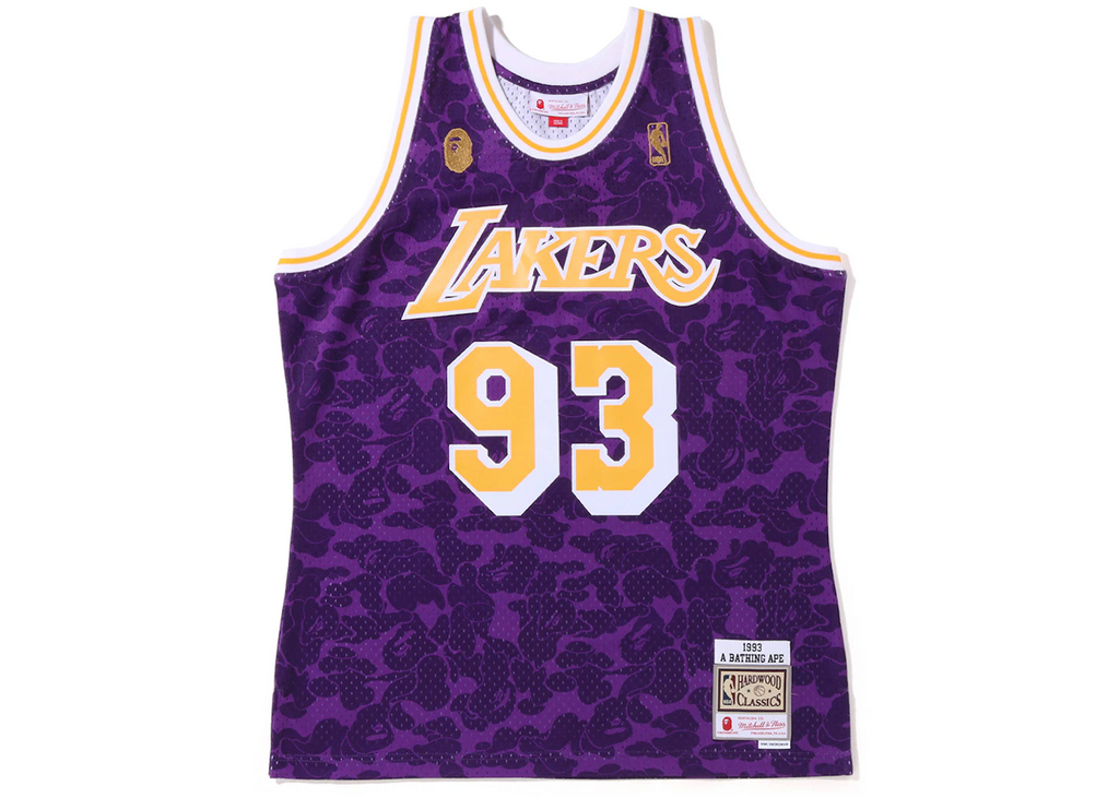 Bape x Mittchel & Ness Camo Lakers