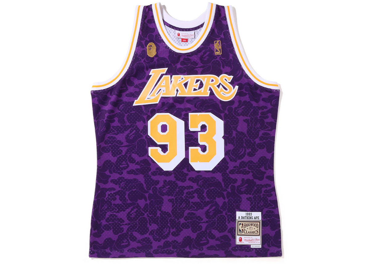 Bape x Mittchel & Ness Camo Lakers