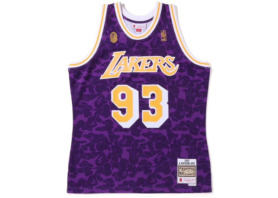 Bape x Mittchel & Ness Camo Lakers