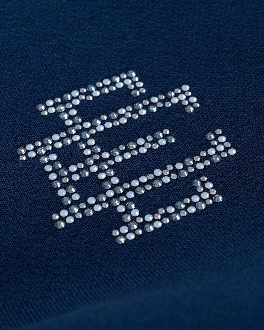 EE Swarovski Navy Hoodie