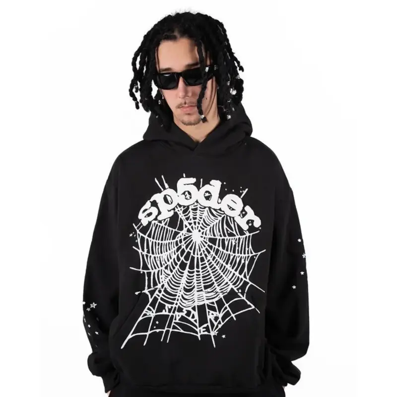 Sp5der OG Web Black Hoodie