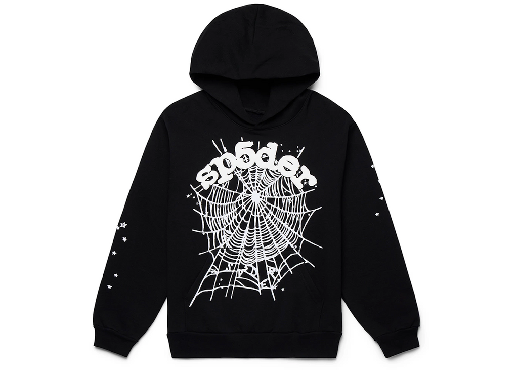 Sp5der OG Web Black Hoodie