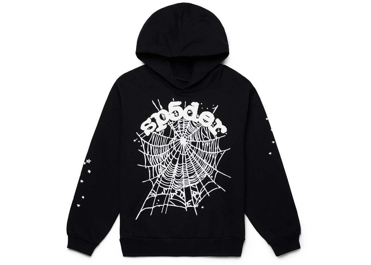 Sp5der OG Web Black Hoodie