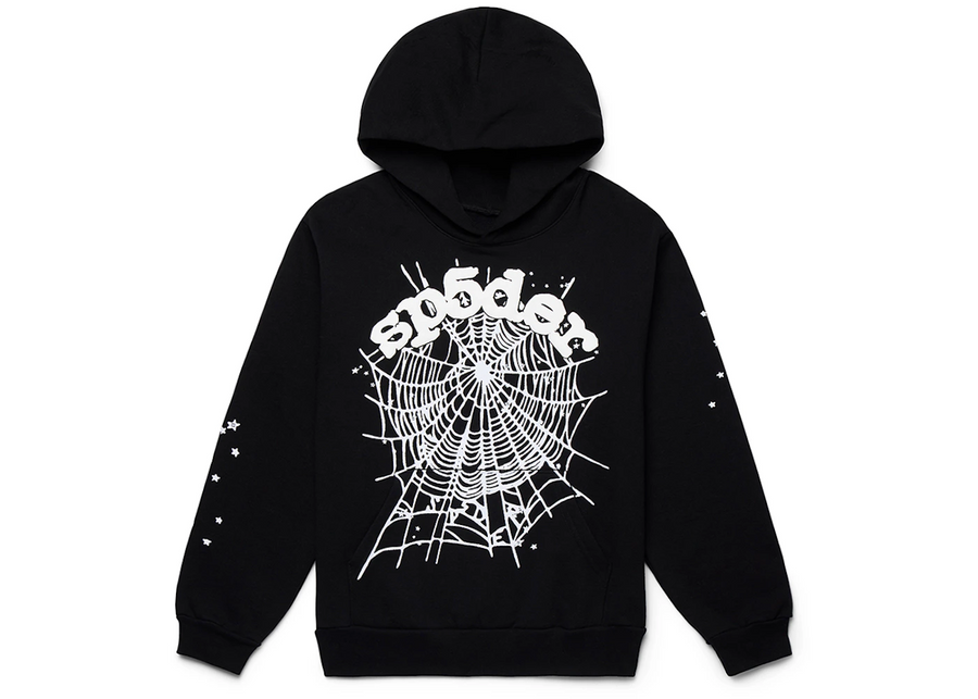 Sp5der OG Web Black Hoodie