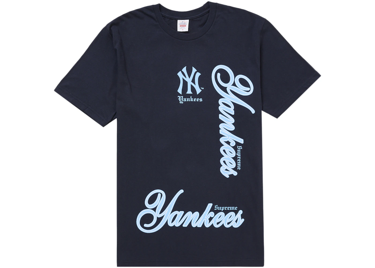 Supreme MLB Yankees Navy Tee