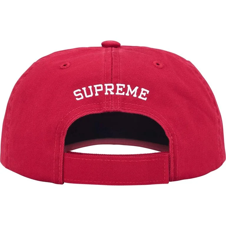 Supreme Embroidered Money Logo Red Cap