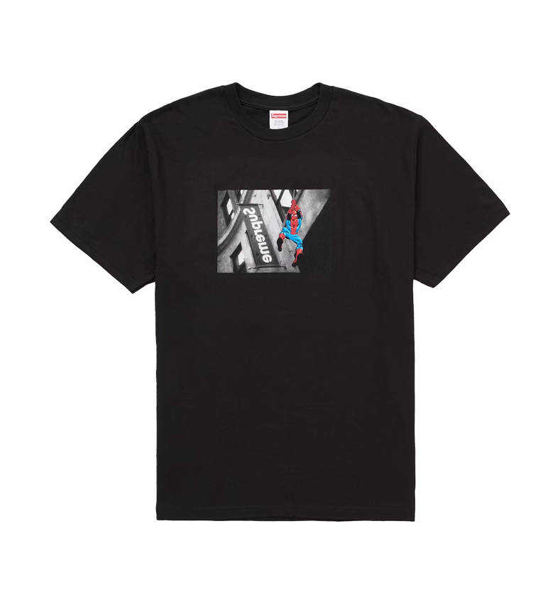 Supreme Spiderman Black Tee