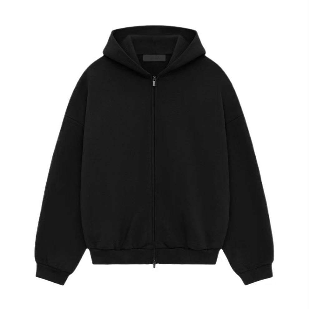 Zip Hoodie Black SS25 Hoodie